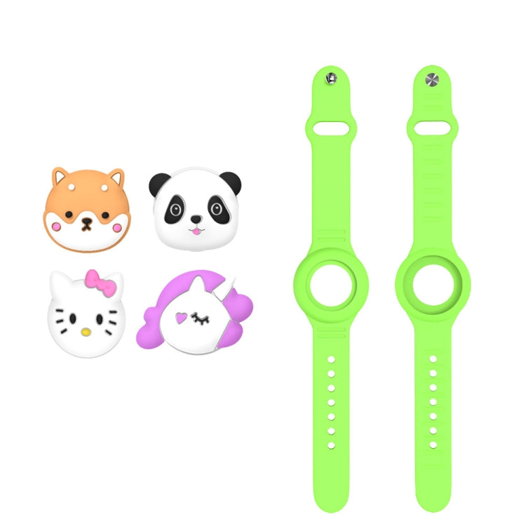 For AirTag 2nd Gen / AirTag 1st Gen Watch Strap Cartoon Cute Anti-Lost Device Silicone Protective Cover
