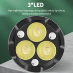 3LED Strong Light TYPE-C Charging Convenient Mini Multi-Function Flashlight