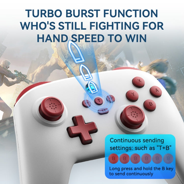 Wireless Bluetooth Gamepad With Wakeup Vibration Body Gamepad For Switch / Android / Apple / PC