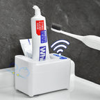Smart Induction Toothpaste Squeezer Electric Automatic Toothpaste Dispenser — Rechargeable Silver