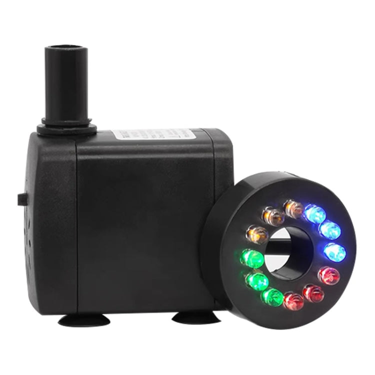 Waterproof LED Light Small Water Pump Fish Tank Fountain Filtration Circulation Submersible Pump EU Plug — JN-500 10W