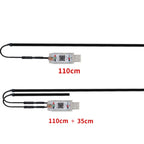 Car Interior Fiber Optic Cold Light RGB Ambient Lamp Center Phantom Footwell Atmosphere Lights