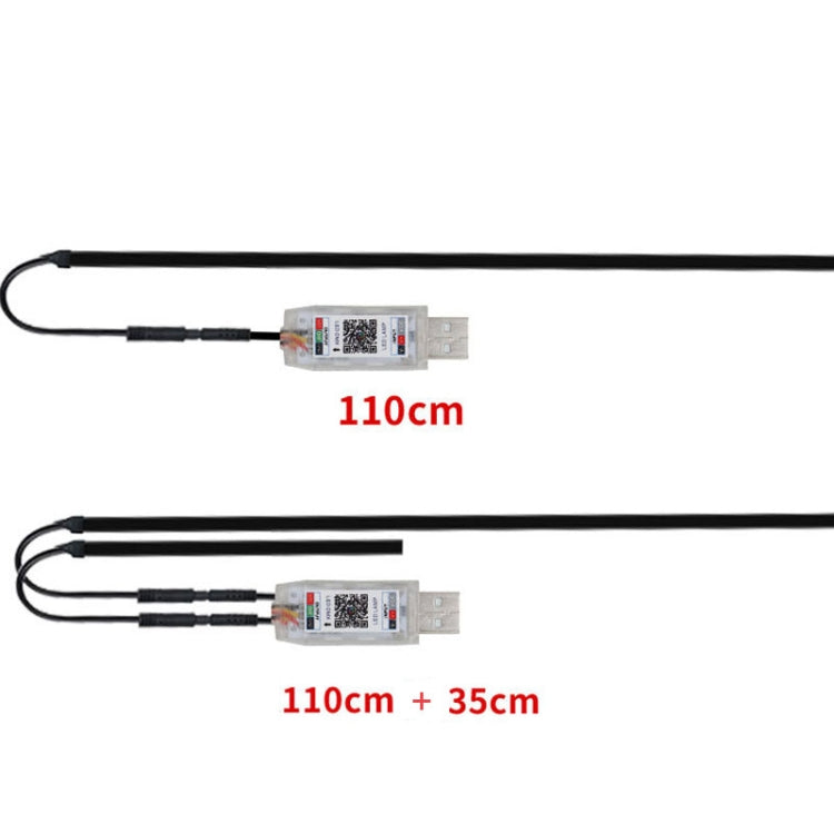 Car Interior Fiber Optic Cold Light RGB Ambient Lamp Center Phantom Footwell Atmosphere Lights