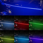 Car Interior Fiber Optic Cold Light RGB Ambient Lamp Center Phantom Footwell Atmosphere Lights