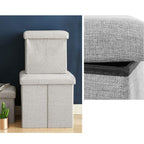 Home Foldable Fabric Storage Chairs Multifunctional Square Sofa — view 8