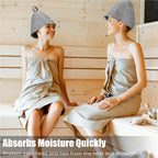 Felt Sauna Hot Spring Bath Hat Absorbent Hair Drying Cap — view 7
