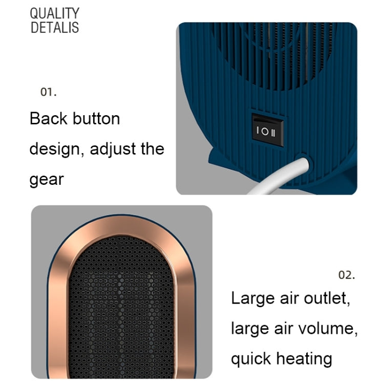 Small Desktop Electric Heater Home PTC Instant Energy-saving Heater