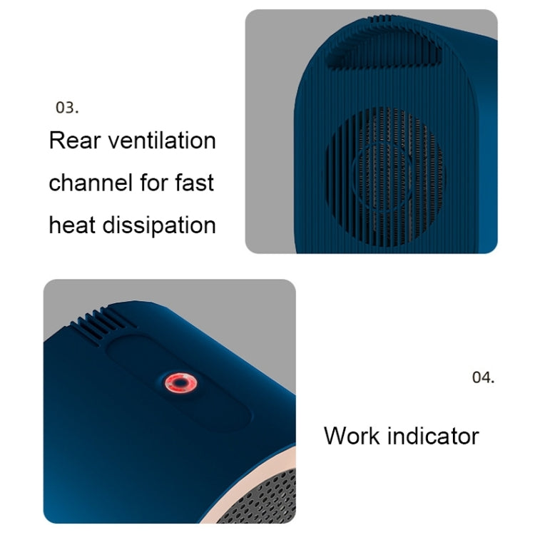 Small Desktop Electric Heater Home PTC Instant Energy-saving Heater