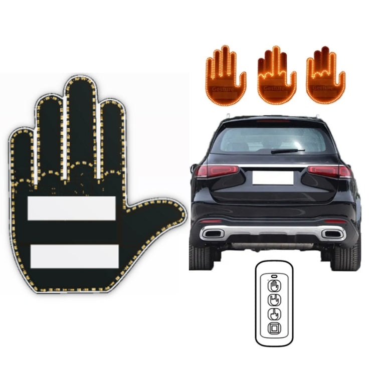 Vehicle-Mounted Multifunctional Warning Anti-Rear Collision Gesture Light — Mens Black