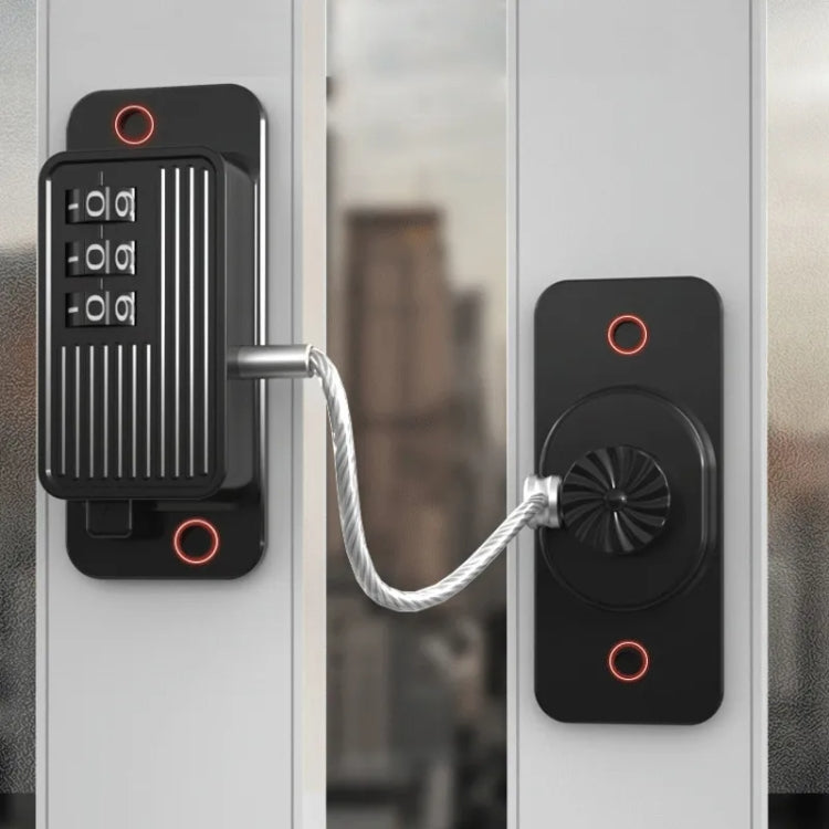 Children Window Safety Lock Limited Positioning Password Refrigerator Lock — White