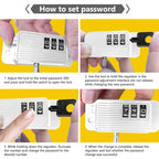Children Window Safety Lock Limited Positioning Password Refrigerator Lock — view 11