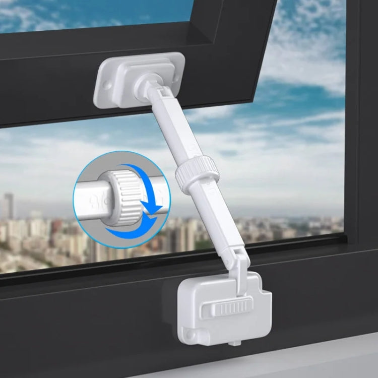 Window Limator Lock Children Safety Lock Anti-Theft Window Lock — White