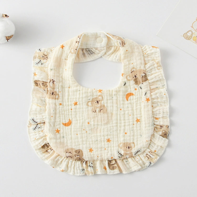 Baby Feeding Bib Ruffle Infants Saliva Towel Soft Cotton Burp Cloth — Little Tiger
