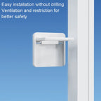 Children Protective Window Lock Flat Movement Doors Drawers Lock Cabinet Door Handle — view 6