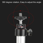 Aluminum Tube Cell Phone Live Streaming Telescopic Pole Desktop C-Clip Cell Phone Overhead Photo Holder — view 8