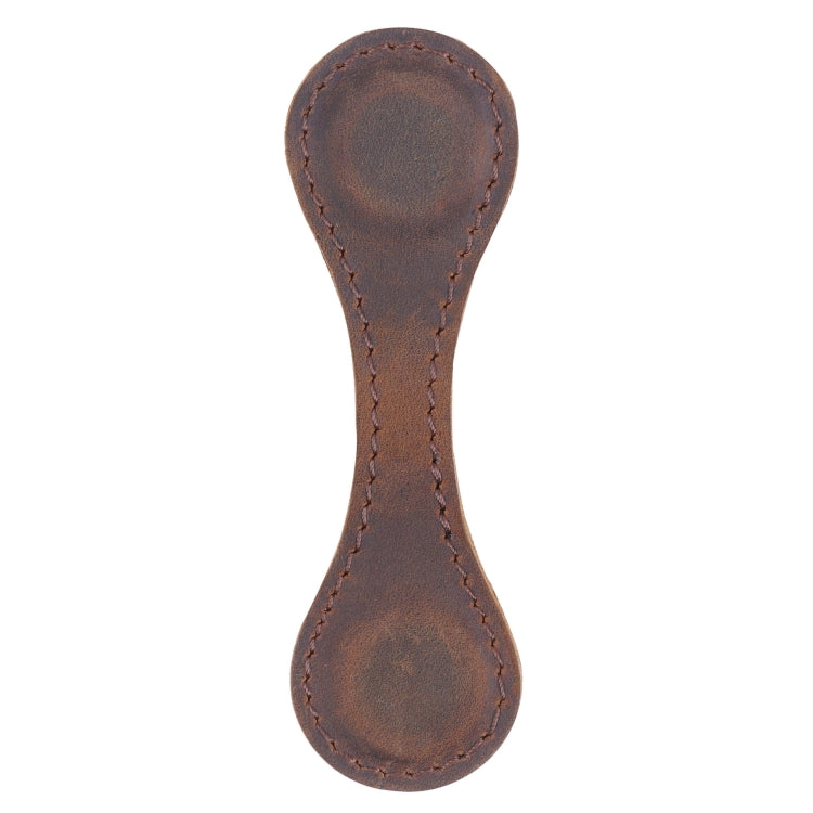 Vintage Leather Bookmark Clip Handmade Magnetic Corner Page Bookmarks — Crazy Horse Brown