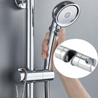 Straight-Buckle Adjustable Shower Bracket Shower Rod Lift Base Shower Head Rack — view 2