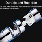 Straight-Buckle Adjustable Shower Bracket Shower Rod Lift Base Shower Head Rack — view 5