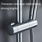 Straight-Buckle Adjustable Shower Bracket Shower Rod Lift Base Shower Head Rack — view 6
