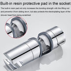 Straight-Buckle Adjustable Shower Bracket Shower Rod Lift Base Shower Head Rack — view 7
