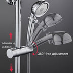 Straight-Buckle Adjustable Shower Bracket Shower Rod Lift Base Shower Head Rack — view 8