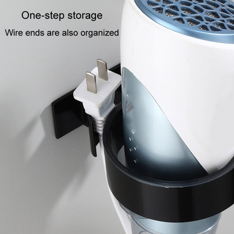 Bathroom Hair Dryer Shelf No-Punch Wall Mounted Storage Rack — view 7