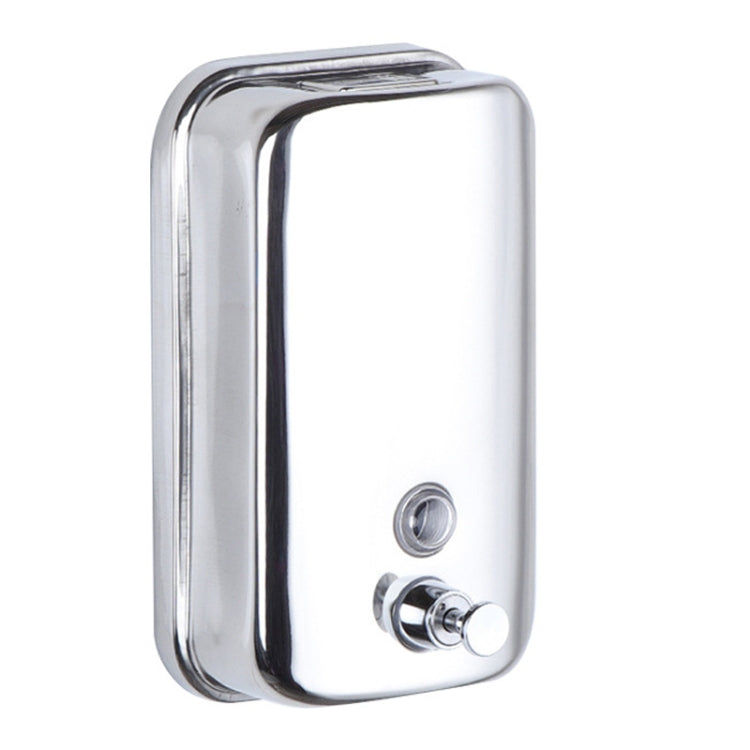 304 Stainless Steel Bathroom Soap Dispenser Simple Hotel Home Wall Mounted Manual Shower Fluid Bottle — 1000ml Black