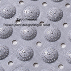 PVC Bathroom Non-slip Mat Thickened Massage Water-proof Foot Mat — view 12