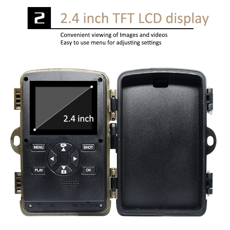 H982 4K Infrared Waterproof Induction Night Vision Monitor Animal HD Outdoor Cameras