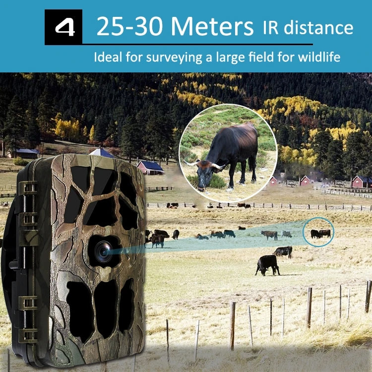 H982 4K Infrared Waterproof Induction Night Vision Monitor Animal HD Outdoor Cameras