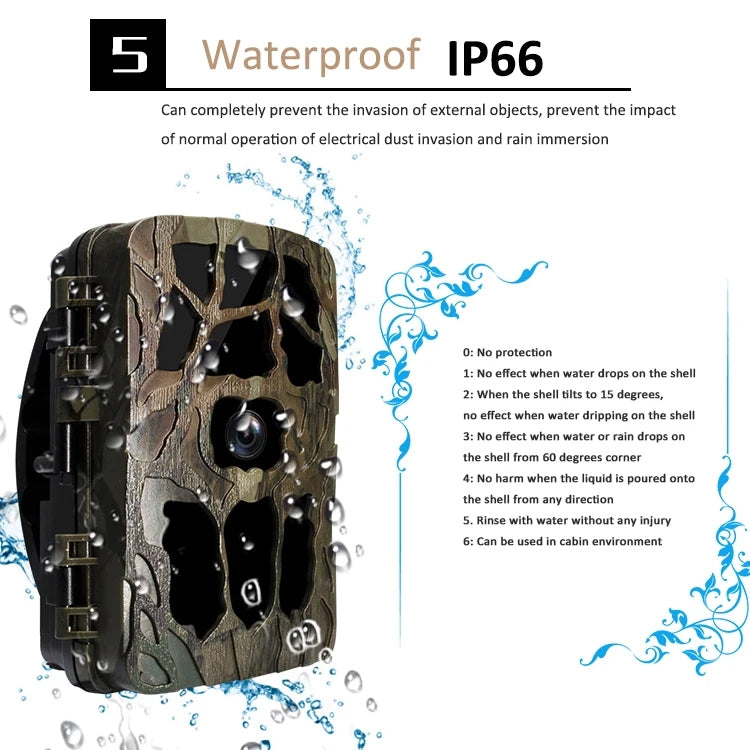 H982 4K Infrared Waterproof Induction Night Vision Monitor Animal HD Outdoor Cameras