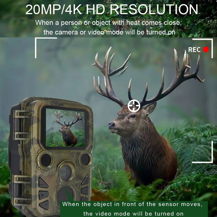 H5812 4K HD Outdoor Night Vision Monitor Animal Infrared Induction Hunting Camera