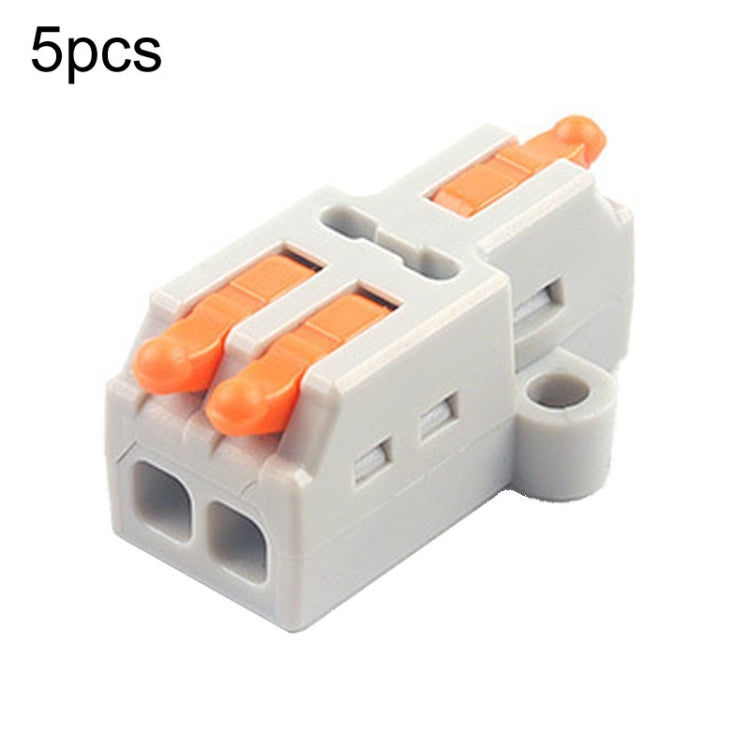 5pcs Push Type Mini Wire Connection Splitter Quick Connect Terminal Block