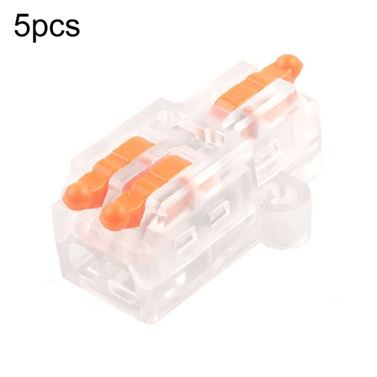 5pcs Push Type Mini Wire Connection Splitter Quick Connect Terminal Block — D1-3T