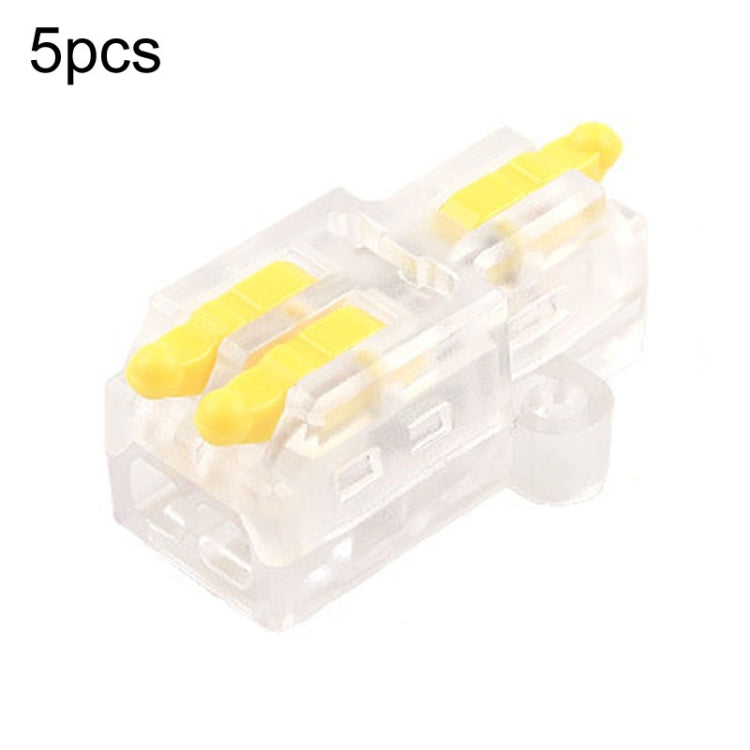 5pcs Push Type Mini Wire Connection Splitter Quick Connect Terminal Block — D1-4