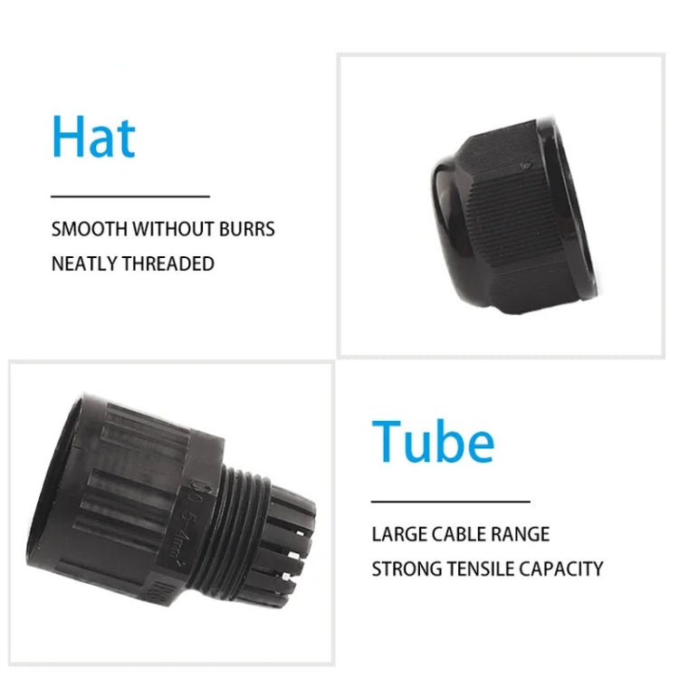 Outdoor T-Wire Terminal Block Five Pole Male And Female Docking Waterproof Connector — view 5
