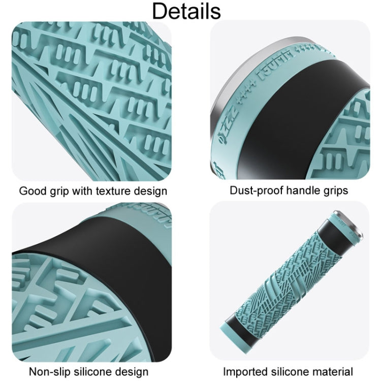 ENLEE E-235151 1pair Silicone Bicycle Covers Mountain Bike Cycling Grips With Handlebar Blocking