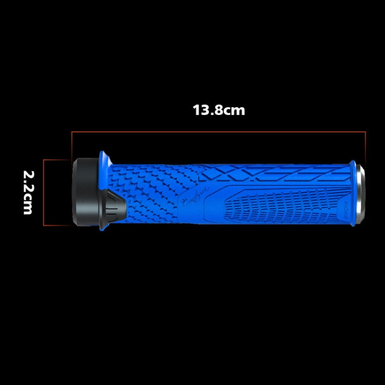 ENLEE 1pair Silicone Bicycle Covers Lockable Cycling Grips With Handlebar Blocking