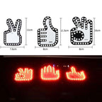 Car Interactive Finger Light Multi-function Warning Anti-rear Collision Light