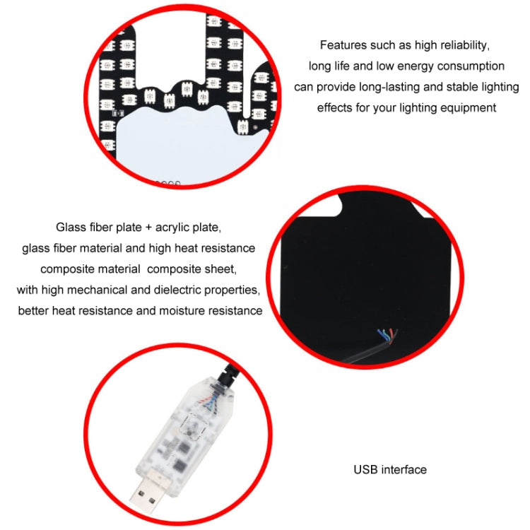 Car Interactive Finger Light Multi-function Warning Anti-rear Collision Light