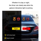 Car Interactive Finger Light Multi-function Warning Anti-rear Collision Light