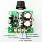 12V-40V 10A DC Motor Speed Controller PWM Stepless Speed Switch
