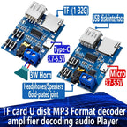 MP3 Lossless Decoder Board Decoder TF Card USB Flash Drive MP3 Decoding Player Module With Amplifier