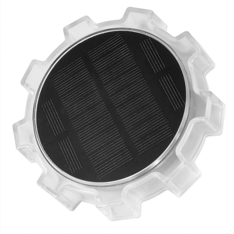 Gear Shape Solar Outdoor Garden Decoration Atmosphere Wall Light — White Light