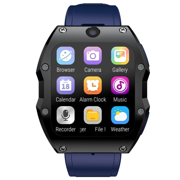 LOKMAT Appllp 3 Max 2.02-Inch Plug Card 4G Call Waterproof Sport Smart Watch With SOS — Black