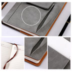 A5 Imitation Fabric PU Leather Notebook Notepad Multi-pocket Journal Planner — view 6