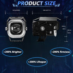 Motorcycle Vehicle Multi-Mode Spotlight Angel Eye Aperture LED Spotlight