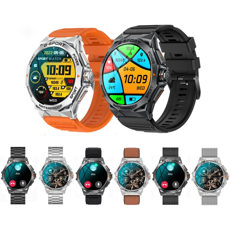 K62 1.43 Inch Waterproof Bluetooth Call Weather Music Smart Sports Watch