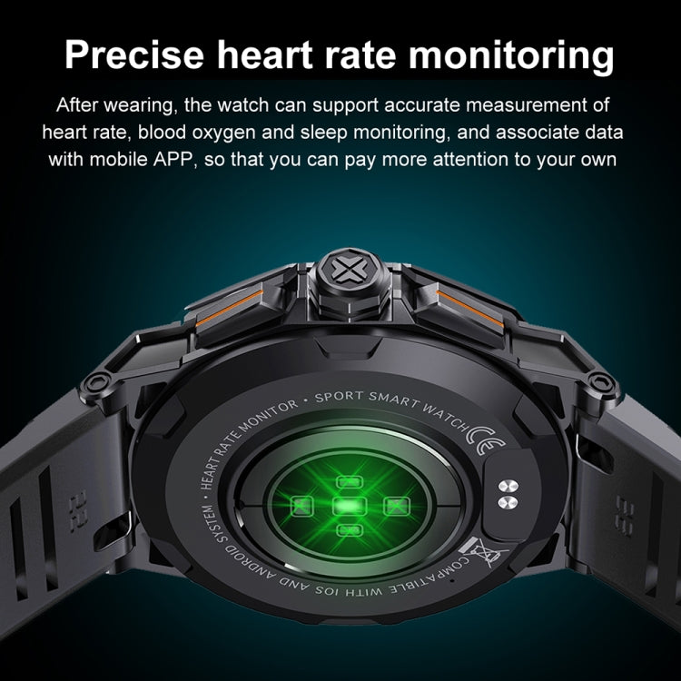 K62 1.43 Inch Waterproof Bluetooth Call Weather Music Smart Sports Watch