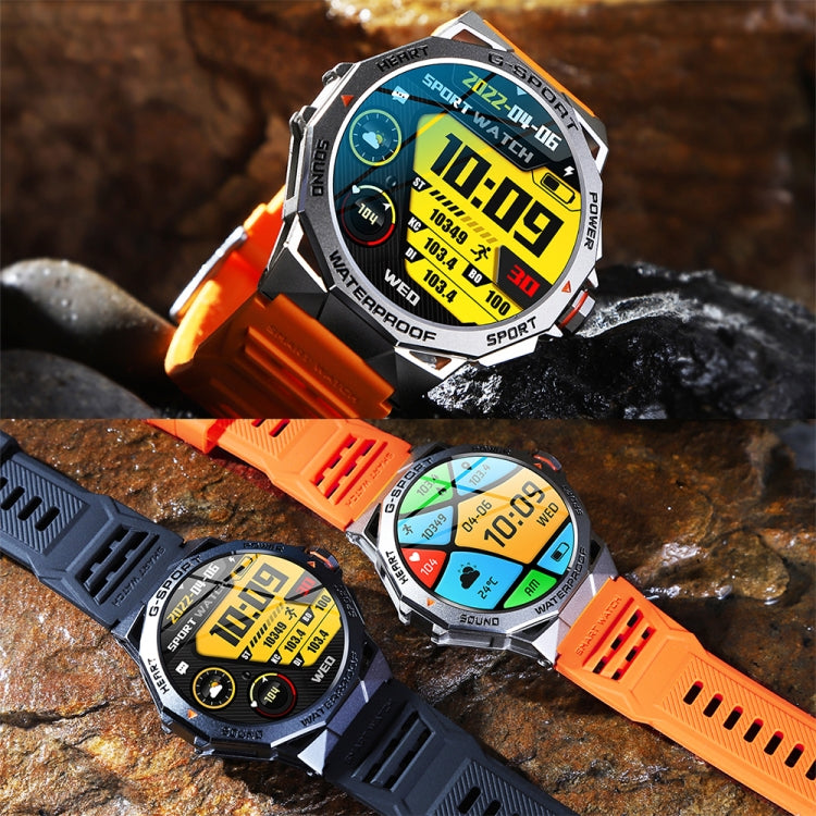 K62 1.43 Inch Waterproof Bluetooth Call Weather Music Smart Sports Watch